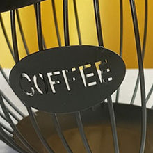 Load image into Gallery viewer, Coffee Capsule Basket Metal Stand Holder Vintage Coffee Pod Storage Shelves Rack