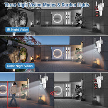 Load image into Gallery viewer, Outdoor HD Dual Lens Wireless Home Security WiFi CCTV IP Camera System PTZ Cam