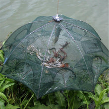 Load image into Gallery viewer, 12 Holes Magic Fishing Trap Full Automatic Folding Shrimp Cast Cage Crab Fish Net