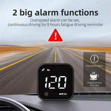 Load image into Gallery viewer, Universal Digital GPS Speedometer Car HUD Head Up Display MPH/KM Overspeed Alarm