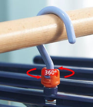 Load image into Gallery viewer, Space-Saving Collapsible Hanger with 19 Clips - Compact Clothes Organizer