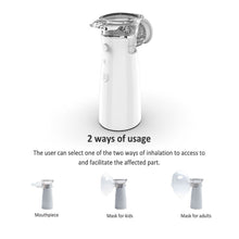 Load image into Gallery viewer, Handheld Mini Atomizer Portable Nebuliser Machine Ultrasonic USB Rechargeable Inhaler Kids Adult
