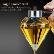 Load image into Gallery viewer, 200ml Oil Honey Syrup Dispenser Pot Jar Cup Trigger Storage Bottle Diamond Glass