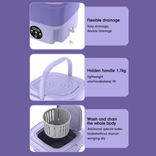 Load image into Gallery viewer, Portable Washing Machine With Dryer Bucket Folding Antibacterial Laundry Camping