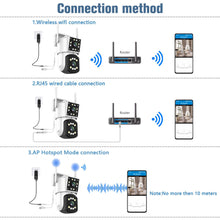 Load image into Gallery viewer, Outdoor HD Dual Lens Wireless Home Security WiFi CCTV IP Camera System PTZ Cam