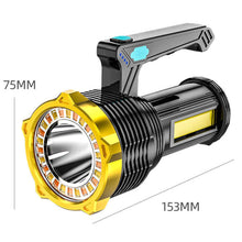 Load image into Gallery viewer, LED Flashlight Spotlight 1200mAh USB Rechargeable Hand Torch Super Bright Work Light Lamp Searchlight