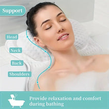 Load image into Gallery viewer, Ergonomic Bathtub Pillow Spa Cushion For Head Neck Back Support Slip 4D Air Mesh Soft Tub For Headrest