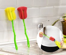 Load image into Gallery viewer, Set of 2 Tulip Flower Bottle Cleaning Brush For Glassware, Vases & More