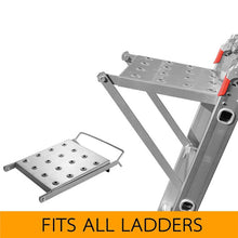 Load image into Gallery viewer, Ladder Work Platform Extension Ladders Work Ladder Tray for Painters & Tool Hold