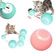 Load image into Gallery viewer, Interactive Smart Cat Toy Automatic Rolling Cat Ball Self-Moving Kitten Toys USB Rechargeable