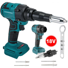 Load image into Gallery viewer, Cordless Electric Rivet Gun Brushless Automatic Blind Tool Skin with 4 Rivets for Makita 18V Li-ion Battery