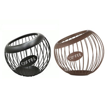 Load image into Gallery viewer, Coffee Capsule Basket Metal Stand Holder Vintage Coffee Pod Storage Shelves Rack