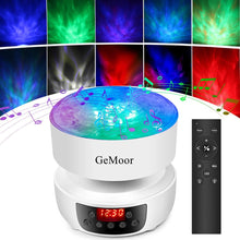 Load image into Gallery viewer, Universe Projection Lamp Night Light for Kids Ocean Wave Projector with Remote Control/Timer/Music Player