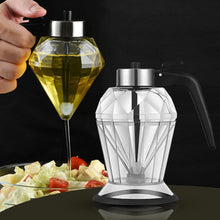Load image into Gallery viewer, 200ml Oil Honey Syrup Dispenser Pot Jar Cup Trigger Storage Bottle Diamond Glass