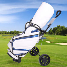 Load image into Gallery viewer, Foldable Golf Buggy Trolley Cart Push Pull 2 Wheels Aluminum Cart