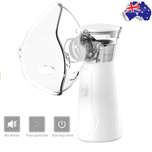 Load image into Gallery viewer, Handheld Mini Atomizer Portable Nebuliser Machine Ultrasonic USB Rechargeable Inhaler Kids Adult