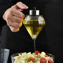 Load image into Gallery viewer, 200ml Oil Honey Syrup Dispenser Pot Jar Cup Trigger Storage Bottle Diamond Glass