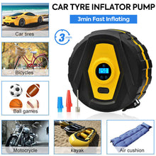 Load image into Gallery viewer, 12V Car Tyre Inflation Tire Inflator Pump Automatically Inflator Air Compressors
