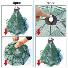 Load image into Gallery viewer, 12 Holes Magic Fishing Trap Full Automatic Folding Shrimp Cast Cage Crab Fish Net