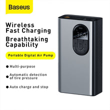 Load image into Gallery viewer, Baseus Digital Car Tyre Inflator Pump 12V Mini Portable Auto Air Compressor Bike
