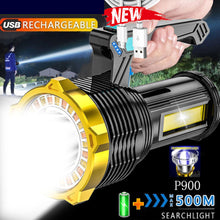 Load image into Gallery viewer, LED Flashlight Spotlight 1200mAh USB Rechargeable Hand Torch Super Bright Work Light Lamp Searchlight