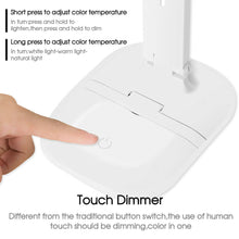 Load image into Gallery viewer, Dimmable Touch LED Desk Lamp Bedside Study Reading Table Light with USB Ports