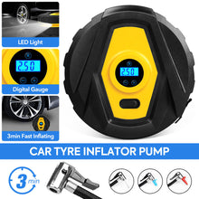 Load image into Gallery viewer, 12V Car Tyre Inflation Tire Inflator Pump Automatically Inflator Air Compressors