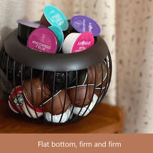 Load image into Gallery viewer, Coffee Capsule Basket Metal Stand Holder Vintage Coffee Pod Storage Shelves Rack