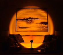 Load image into Gallery viewer, LED Sunset Projection Lamp, USB-Powered  Mood Lighting 360° Rotation