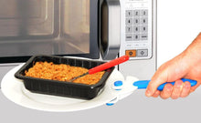 Load image into Gallery viewer, 2x Silicone Microwave Hot Plate Carriers Holders, No Burns, Easy Grip