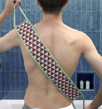 Load image into Gallery viewer, Dual-Sided Deep Cleansing Shower Loofa Scrubby Pad with Soap Pocket, Easy Back Cleaning