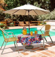 Load image into Gallery viewer, AL Fresco Citrus Tablecloth - Wrinkle-Free, Easy to Clean, 136cm Diameter