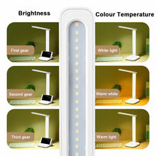 Load image into Gallery viewer, Dimmable Touch LED Desk Lamp Bedside Study Reading Table Light with USB Ports