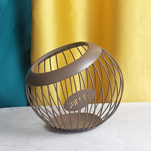 Load image into Gallery viewer, Coffee Capsule Basket Metal Stand Holder Vintage Coffee Pod Storage Shelves Rack