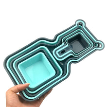Load image into Gallery viewer, 10pcs Trays Set Stackable Storage Tray Organizer Container Nesting Display Plate for Salad Snack Fruit