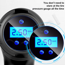 Load image into Gallery viewer, Automatic Cordless Car Tyre Inflator Handheld LCD Digital Air Compressor Pump