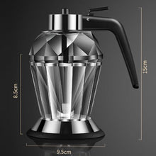 Load image into Gallery viewer, 200ml Oil Honey Syrup Dispenser Pot Jar Cup Trigger Storage Bottle Diamond Glass
