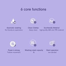 Load image into Gallery viewer, Portable Washing Machine With Dryer Bucket Folding Antibacterial Laundry Camping