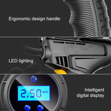 Load image into Gallery viewer, Automatic Cordless Car Tyre Inflator Handheld LCD Digital Air Compressor Pump