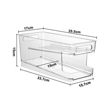 Load image into Gallery viewer, 2 Tiers Stackable Can Holder Rack Beverage Organizer For Kitchen Refrigerator