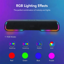 Load image into Gallery viewer, Wireless Bluetooth RGB Gaming TV Soundbar PC Speaker Bluetooth Sound Surrounded