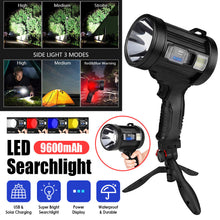 Load image into Gallery viewer, Rechargeable LED Searchlight Handheld 200000 Lm Spotlight Flashlight Side Light Torch
