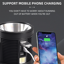 Load image into Gallery viewer, Rechargeable LED Searchlight Handheld 200000 Lm Spotlight Flashlight Side Light Torch