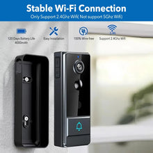 Load image into Gallery viewer, Smart WiFi Doorbell Video Door Bell Audio Intercom Night Vision Doorbell Camera