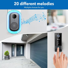 Load image into Gallery viewer, Smart WiFi Doorbell Video Door Bell Audio Intercom Night Vision Doorbell Camera