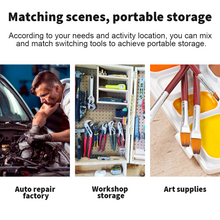 Load image into Gallery viewer, 3-Tier Steel Tool Trolley Cart Workshop on Wheels Trolly Work Mechanic 150Kg