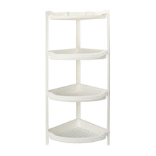 Load image into Gallery viewer, 4 Tier Bathroom Shower Rack Kitchen Corner Caddy Shelf Food Beverage Storage