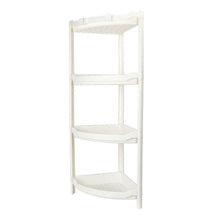 Load image into Gallery viewer, 4 Tier Bathroom Shower Rack Kitchen Corner Caddy Shelf Food Beverage Storage