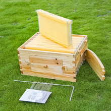 Load image into Gallery viewer, Wooden Beekeeping Beehive House +7PCS Upgraded Auto Honey Bee comb Hive Frame
