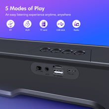Load image into Gallery viewer, Wireless Bluetooth RGB Gaming TV Soundbar PC Speaker Bluetooth Sound Surrounded